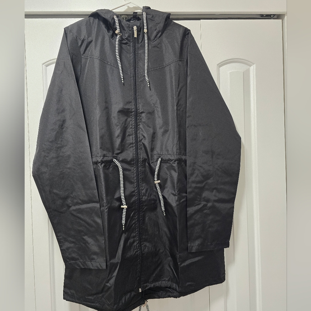 Long Tall Sally Black Windbreaker Jacket
